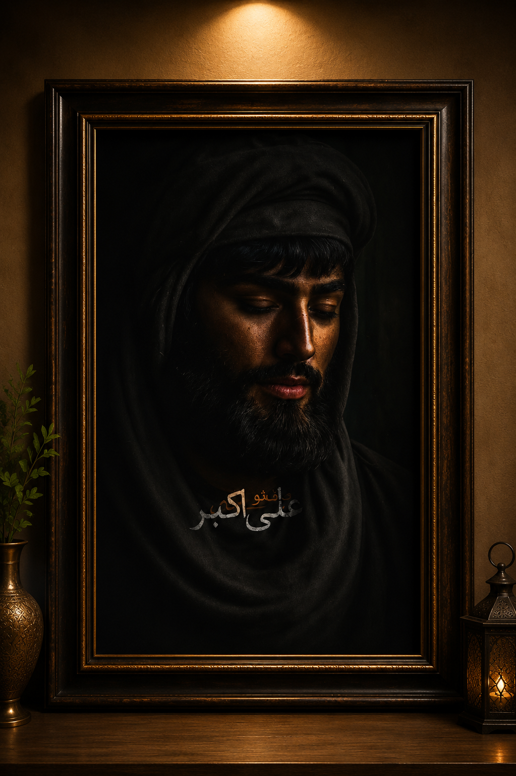 قاب عکس مذهبی شمایل حضرت علی اکبر
